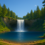Méditation de la cascade par Karine Nahkag